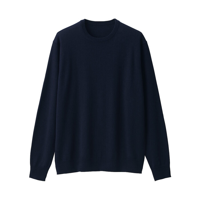 Men's High Gauge Wool Crew Neck Jumper #234