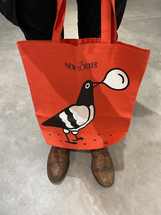New Yorker Magazine tote - pigeon #159