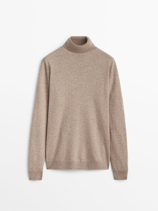 Svetr s rolákem z vlny a kašmíru #143