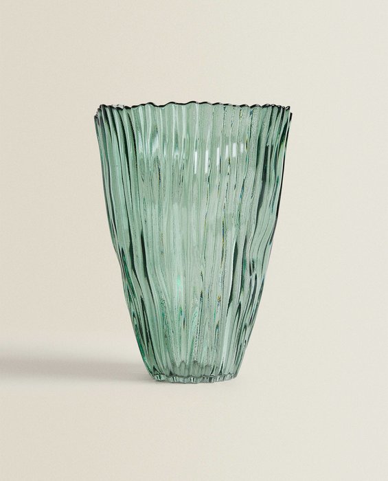Textured Green Vase #39