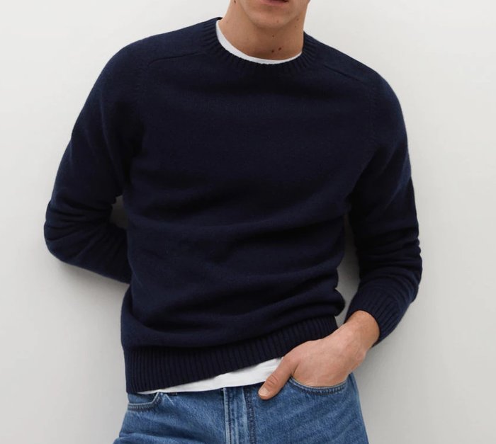 Svetr kašmír a recyklovaná vlna #104